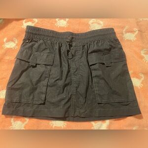 Viral Wild Fable Black Cargo Mini Skirt